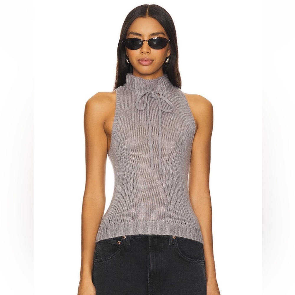 Suki Knit Top in Grey